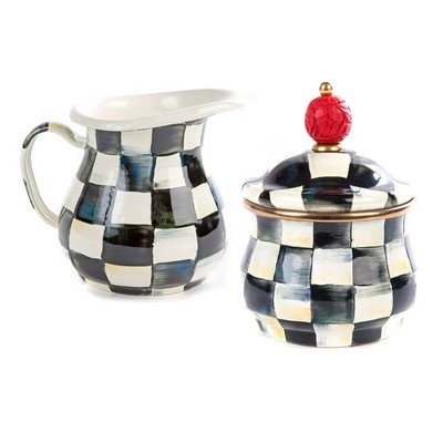 MacKenzie-Childs® Check Creamer & Sugar Bowl Set