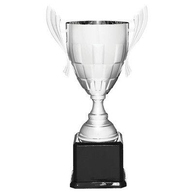 Metal Cup Trophy on Rosewood Royal Piano Finish Base - ACU20