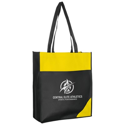 Two-Tone Non-Woven Grocery Tote