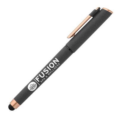 Memphis Rose Gold Plastic Gel Pen (1 Color Imprint)