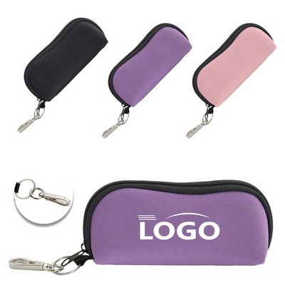 Waterproof Portable Neoprene Glasses Case W/Zipper