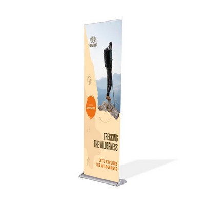 Silverstep 24" x 92" Retractable Banner Stand (Graphic only)