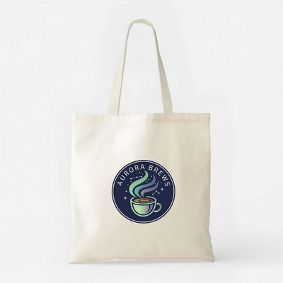 Canvas Shopping Bag with Logo