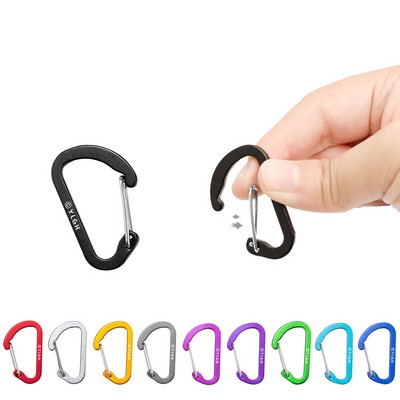 Small D-shaped Flat Carabiner