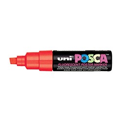 Fluorescent Red Small Posca Paint Windshield Marker
