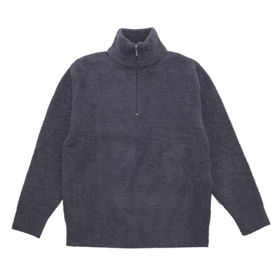 Kashwére® Solid Quarter Zip Jacket - Men's Chenilla Classic™