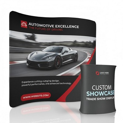 10' S-Shaped Elite Fabric Exhibit System