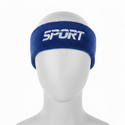Terry Cotton Sports Sweat Headband