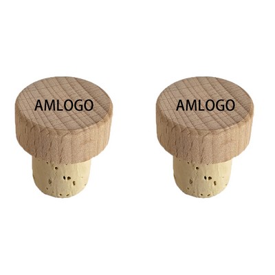 Premium Natural Beechwood Wine Stopper Cork