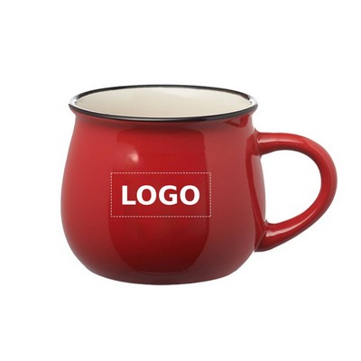Two Tone Glossy Coffee Mug, 12 oz.