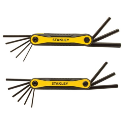 Stanley® Tools Folding Metric and SAE Hex Keys (2-Pack)