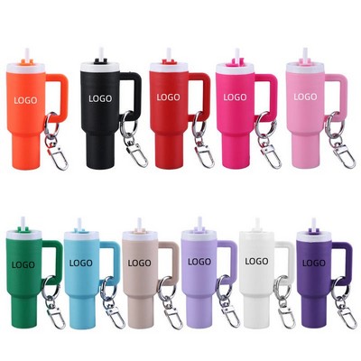 Mini Tumbler Keychain Chapstick Holder Keychain