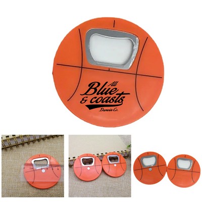 Basketball Round Bottle Opener