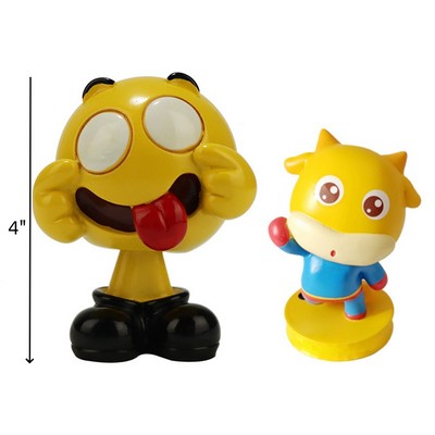 4" Handmade Doll Bobblehead Figure