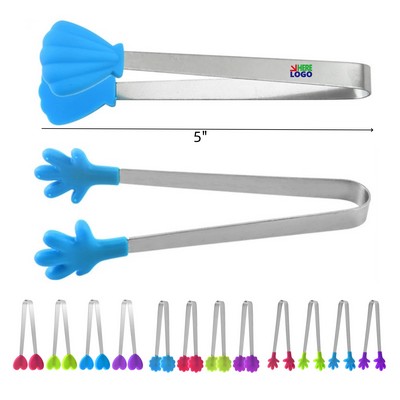 5" Silicone Mini Tongs