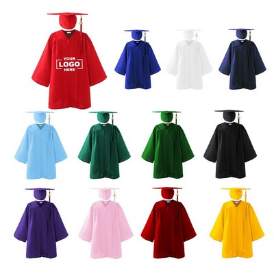 Children's Graduation Outfit Gown with Cap