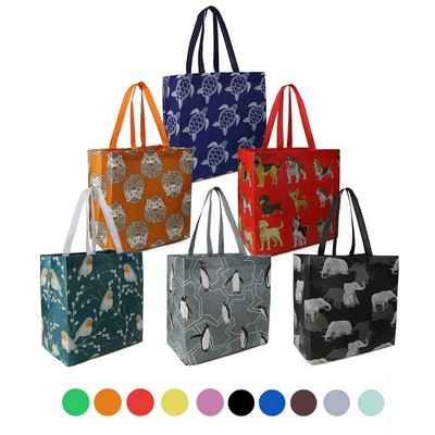 Custom Full Color Imprint 105 GSM Laminated Non-Woven Tote Bag