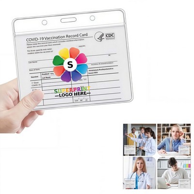 4" X 3" PVC Vaccination Card Sleeve