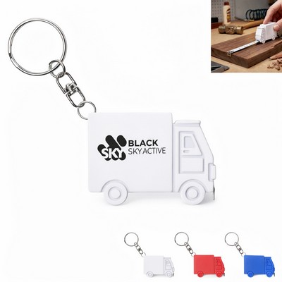Truck Shape Tape Measure Keychain