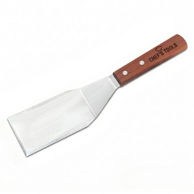 Slotted Stainless Steel Fish Turner with Wood Handle