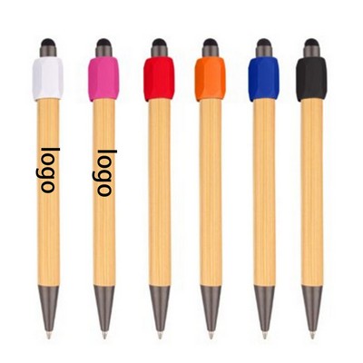 Custom Eco-Friendly Bamboo Spinning Top Ballpoint Pen