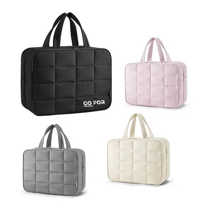 Hanging Travel Toiletry Bag with Jewelry Organizer