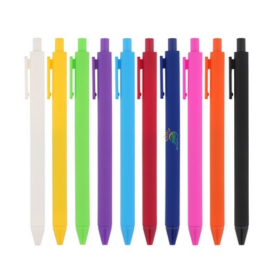 Vibrant Matte Retractable Ballpoint Pens