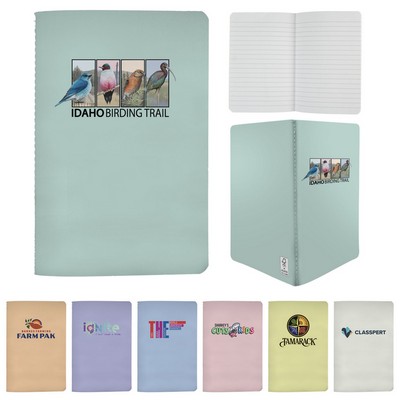 5" x 7" Pastel Sewn Paper Cover Notebook