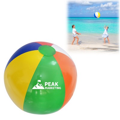 Six-Panel Colorful Inflatable Beach Ball