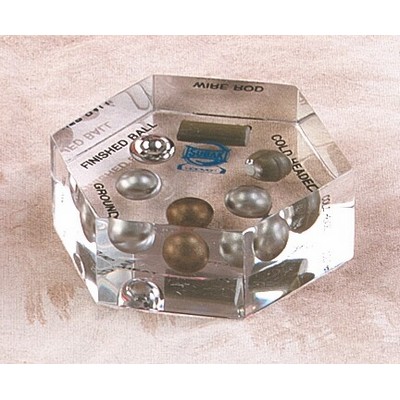 Lucite Hexagon Embedment (4"x1")