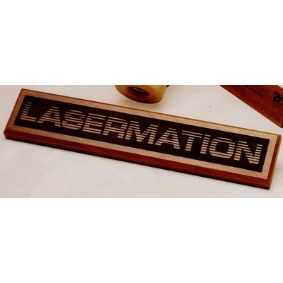 Walnut Rectangular Paper Weight (On Cover) 3 1/2"x4"