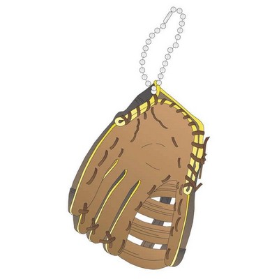 Baseball Glove Promotional Key Chain w/ Black Back (6 Square Inch)