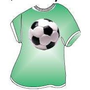 Soccer Ball T-Shirt Lapel Pin