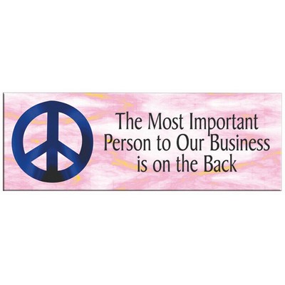 Peace Sign Panoramic Photo Hand Mirror (1 5/8"x4 5/8")