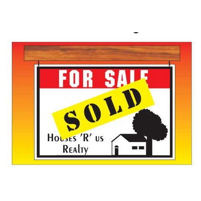 Sold Sign Rectangle Metal Photo Magnet (2"x3")