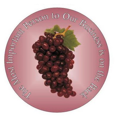 Purple Grapes Photo Hand Mirror (2½" Diameter)