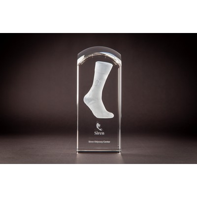 Crystal Dome Tower Award (8 5/8 x 3 1/2 x 3 1/2")