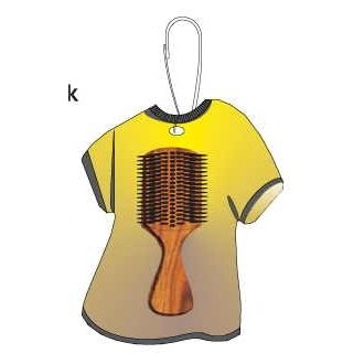 Hair Brush T-Shirt Zipper Pull