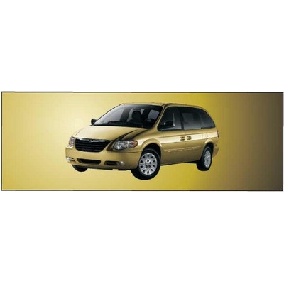 Mini Van Panoramic Metal Photo Magnet (1 5/8"x4 5/8")