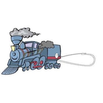 Steam Engine Zipper Pull