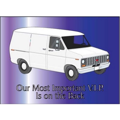 White Panel Van Rectangle Hand Mirror (2"x3")