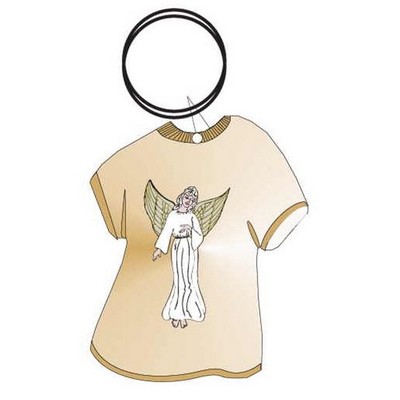 Angel Executive T Shirt Keychain w/Mirrored Back (4 Square Inch)