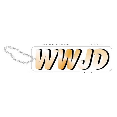 WWJD Promotional Key Chain w/ Black Back (12 Square Inch)