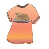 Oriental Shorthair Cat T-Shirt Lapel Pin