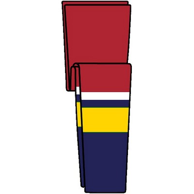 Florida Pro Series Red & Blue Away Socks w/Gold & White Stripes