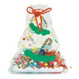 Plastic Christmas Tree Shaped Bag