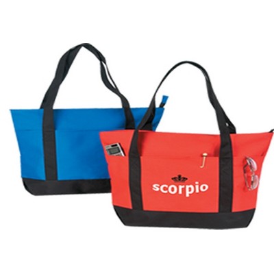 Poly Zipper Tote Bag (20"x16")