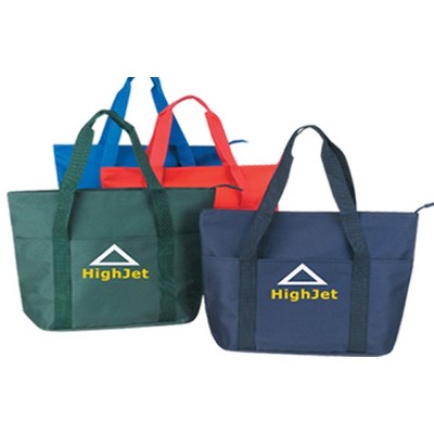 Poly Zipper Tote Bag (20"x16")
