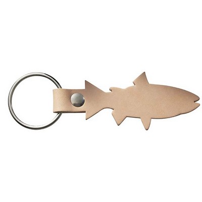 Natural Leather Fish Shaped Animal Collection Key Chain