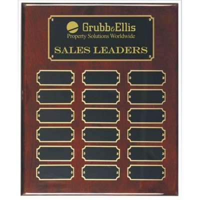 Rosewood Brown Piano Perpetual Plaque (10½"x 13")